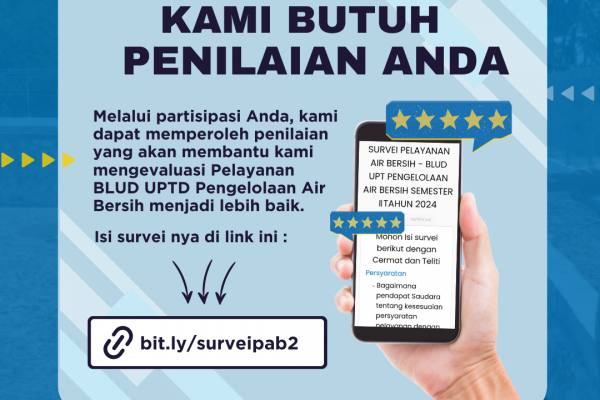 Survei Pelayanan Air Bersih Semester II Tahun 2024