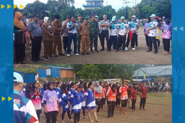 Iskandar menghadiri acara pembukaan pertandingan bola kasti yang diselenggarakan di Gedung Indra Sakti.